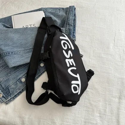 Multifunctional Student Chest Bag - Unisex Crossbody Diagonal Shoulder Bag