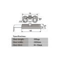 Roues de suspension en laiton avec un grand support de suspension