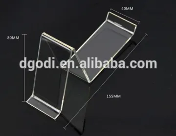 Colorful slat wall acrylic shoe shelf