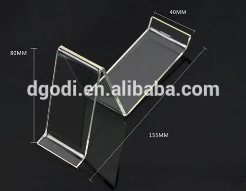 Colorful slat wall acrylic shoe shelf