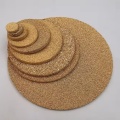 disco personalizado de filtro de polvo de bronce de 0.5-100 micras