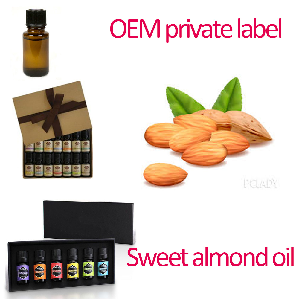 Factory supply pure natural sweet almond carrier oil bulk