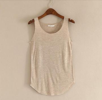 Summer New Tank Tops Women Sleeveless Round Neck Loose T Shirt Ladies Vest Singlets