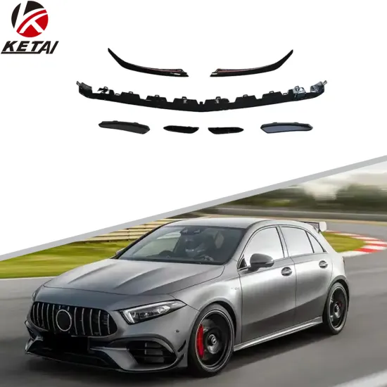AMG Style Gloss Black Front Lip with Splitter for BENZ W177 AMG 2019