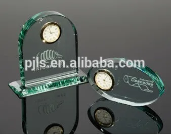jade glass antique decorative bedside clock