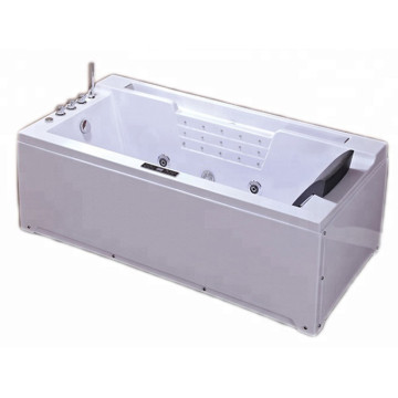 Oval Shaped Bathtubs Rectangular Hot Spa Tub with Air Bubble Function