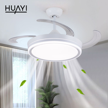 HUAYI 33W LED Chandelier Ceiling Fan with Light for Indoor Use
