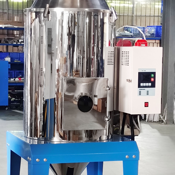 La industria del plástico utiliza un secador de tolva de pellets de plástico