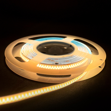 Super Bright 10mm COB LED Strip Lights 6500K Daylight White, Dimmable 24V with 3M Adhesive