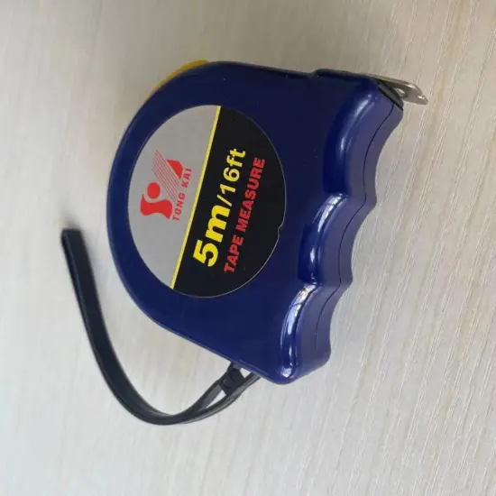 Non slip plastic shell steel tape