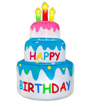 Giant Inflatable Cake for Happy Birthday Party Decoration