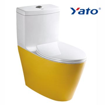 Comfort height yellow color toilet YA-3373 Yellow