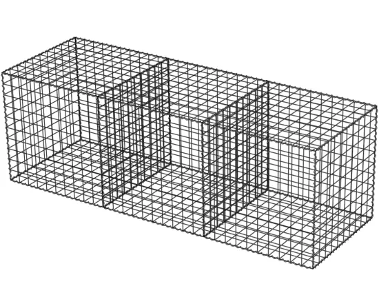 Welded Gabion Retaining Wall Gabion Basket Stone Cage 2mx1mx0.5m