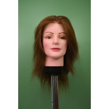 Высококачественная голова манекена из натуральных волос для укладки волос