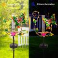 Solar Powered Lighted Butterfly Garden Stakes Decor