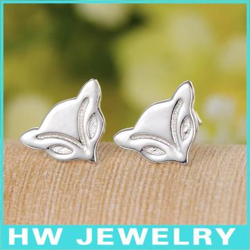 HWME257 silver star earrings