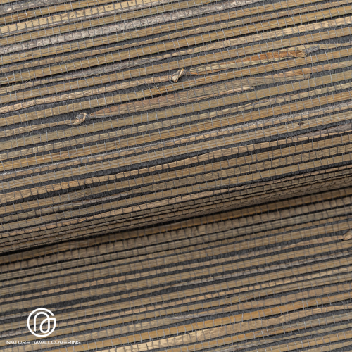 Papier peint rétro en papyrus marron foncé avec une texture intemporelle