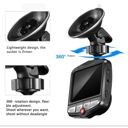 HD 1080P Car Camera Dash Cam DVR Recorder with Rear View