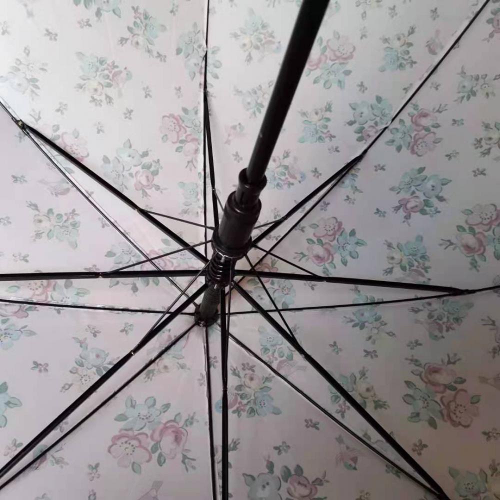 21 "Half Fiber Three Fold Hand Open Umbrella