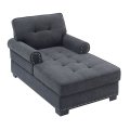 Sala de estar Chaise Silla Tufted Chaise Lounge Durmiente