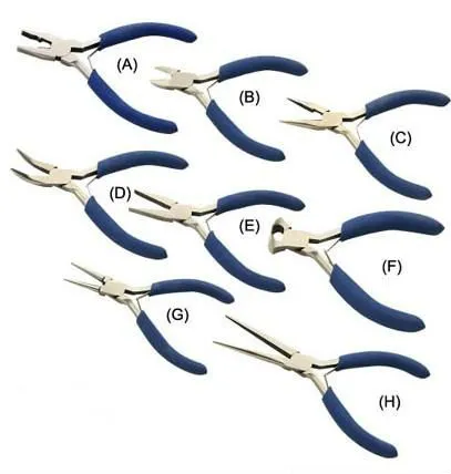 Mini Pliers Sets/ Bent Nose/ Round Nose/ Flat Nose/ Side Cutter/ Long Nose plier 1069