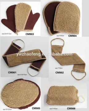 2016 yiwu Natural hemp bath product bath mitt
