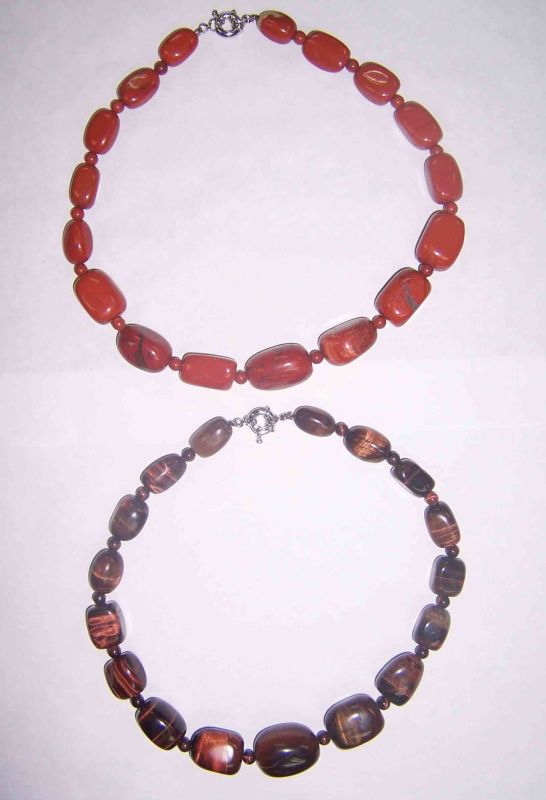 Semi Precious Stone Fashion Gemstone Crystal Necklace (Esb01373
