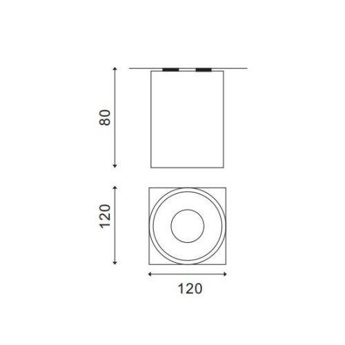 LEDER Kitchen Used Square 7W LED Downlight