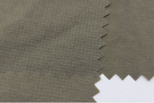 Half Dull Nylon 0.15cm Ripstop Weft Stretch Fabric