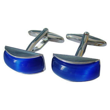 Men's Stainless Steel Cufflinks for Collection and Promotion, Customized Logos are Available