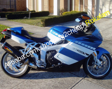 Aftermarket Fairings Kit for BMW K1200S (2005-2008) - Blue, White, Black, ABS