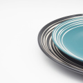 Hoogwaardige aanpassen van keramische borden en kommen diner set serviesborden porselein keramisch kleurrijk serviesgoed