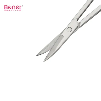 Curved sharp tip cuticle manicure eyebrow scissors