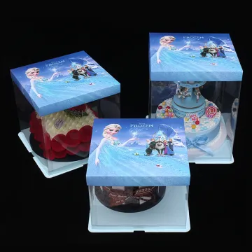 Plastic tall cake box