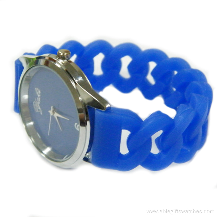 Silicone Vogue Lady Bracelet Watches Lady