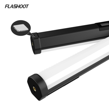 Professional FLASHOOT LED RGB Light Tube: Portable, Handheld Photography Lighting with Tripod Stand and Carry Bag