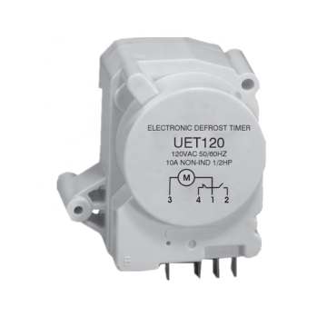 UET120 Electronic Defrost Timer for Refrigerator Parts - Compatible Models WR9X489 WR9X520 215846602 68233-1