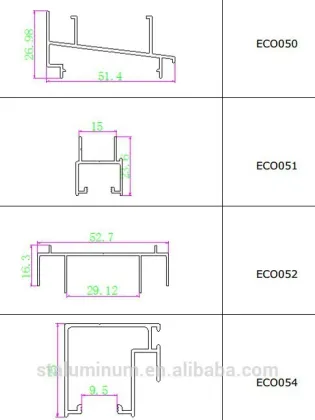 Columbia profile, aluminum profile for Columbia market