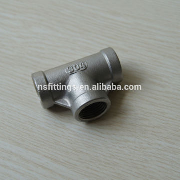 AISI 304 304L 316 316L 431 ASTM A351(CF8M CF8) S17400 casting pipe fittings threaded tee