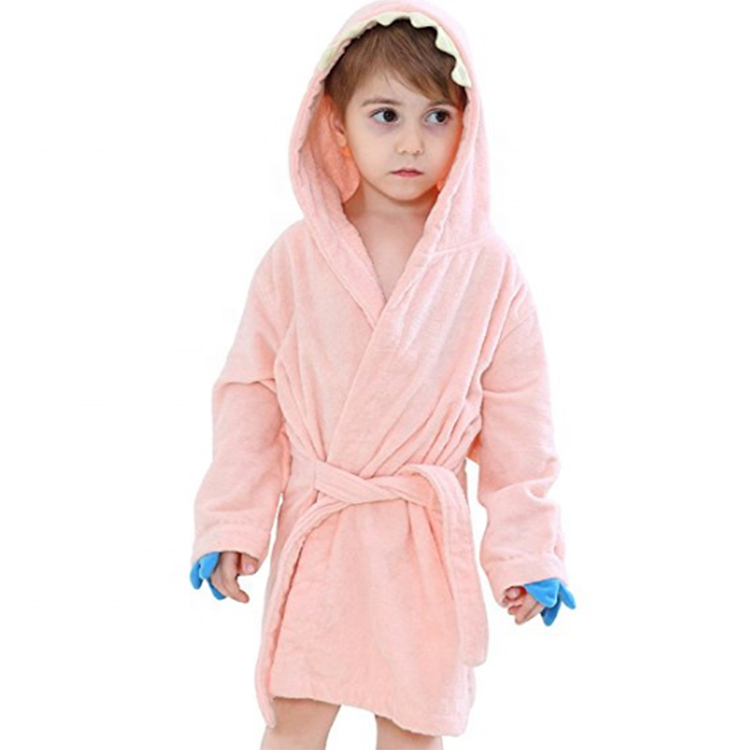 100 Organic Cotton Hooded Baby Bathrobe