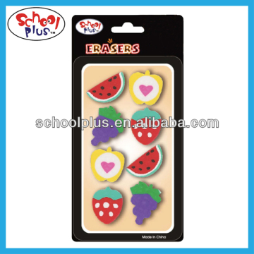 Fruit custom shape pencil eraser for school
