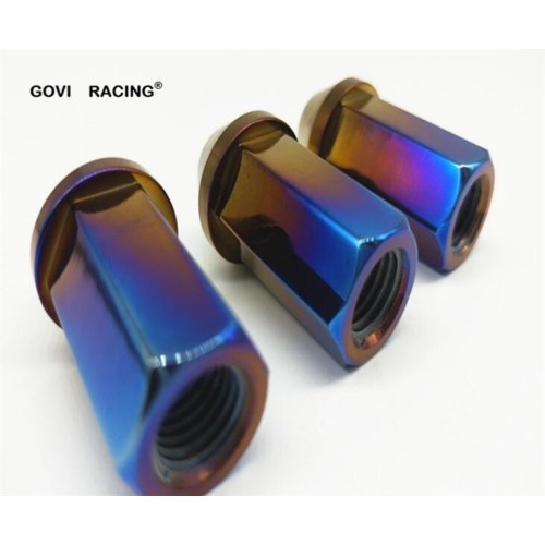 Beenden Sie die Open Titanium Wheel Lug Nuss