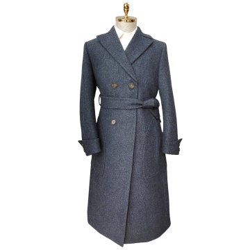 China coat Provide Unique Design vendor long overcoat men winter men wool coat men's half-flax lined woolen overcoat