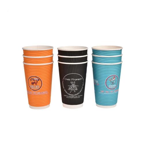 Kávový šálek z papíru s jedinečným designem Ripple Wall Paper