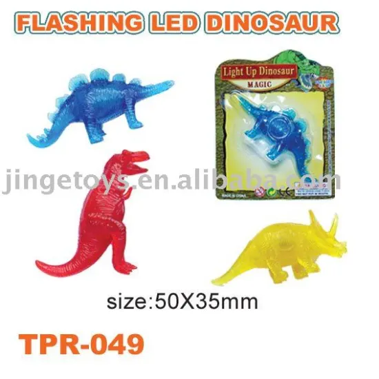 flashing LED dinosaur glowing dinosaur vivid toys promotional toys