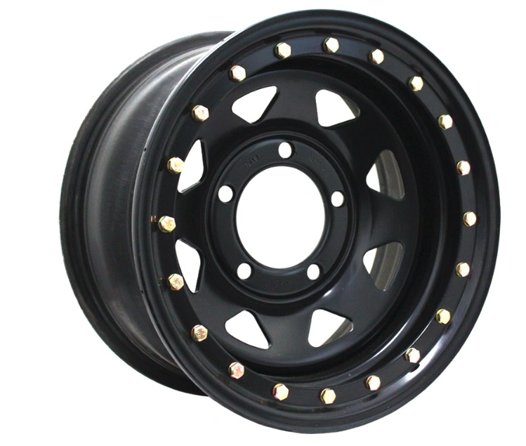 Black Steel Wheel 15x10 4x4 Off Road 6 139 7 D Hole Steel Wheel Rim3