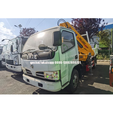 Dongfeng 95HP Cargo Truck with 3.2Tons XCMG Articulated Crane