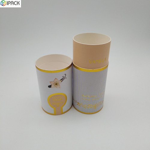 Recycled Round Paper Packaging Perfume Tube Box