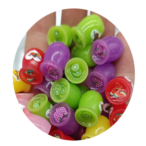 Bouteille de confiture de résine 3D motif de fruits de Simulation coloré miniature pour accessoires d&#39;ornement de porte-clés de boucle d&#39;oreille de bricolage