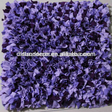 Purple color hand woven cotton shaggy raggy rugs